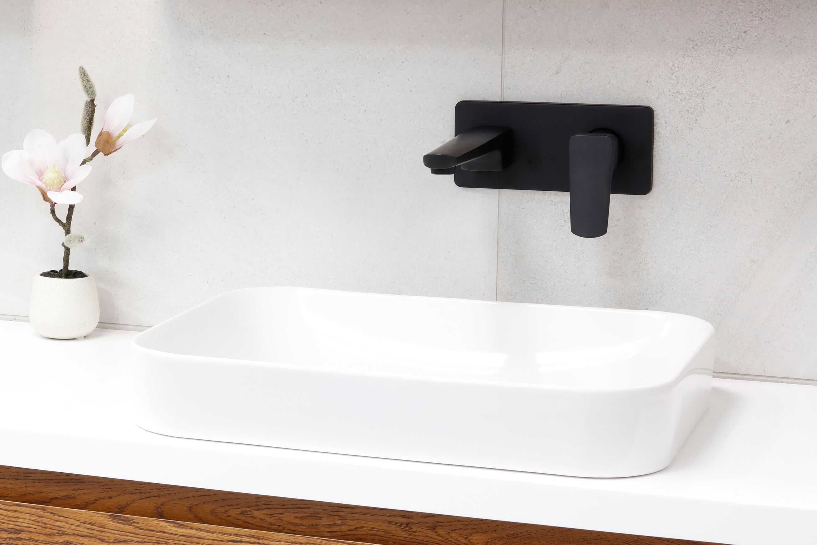 Eclipse Wall Mounted Basin Mixer