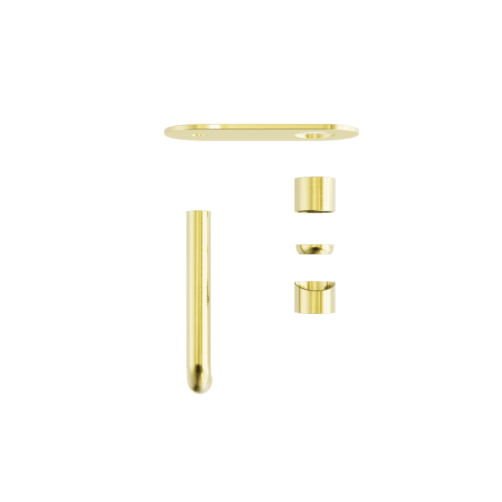Zen SS316L Mixer 230mm Spout Trim Kits | Brushed Gold