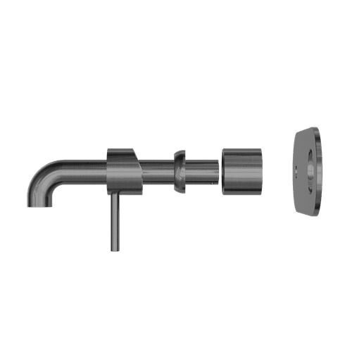 Zen SS316L Wall Basin/Bath Mixer 230mm Spout Trim Kits | Graphite