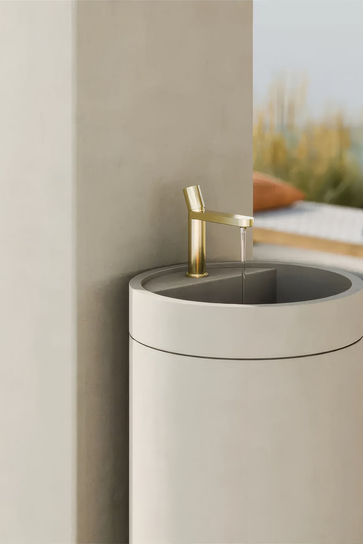Pure SS316L Basin Mixer Brushed Gold