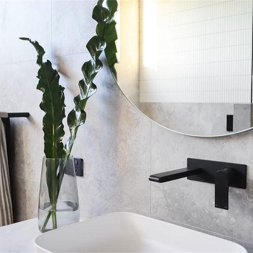 Bianca Basin/Bath Mixer 230mm | Matte Black