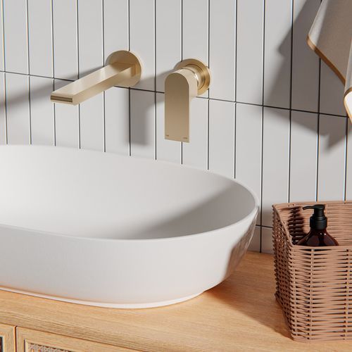 Bianca Basin/Bath Mixer Back Plate 230mm | Brushed Gold