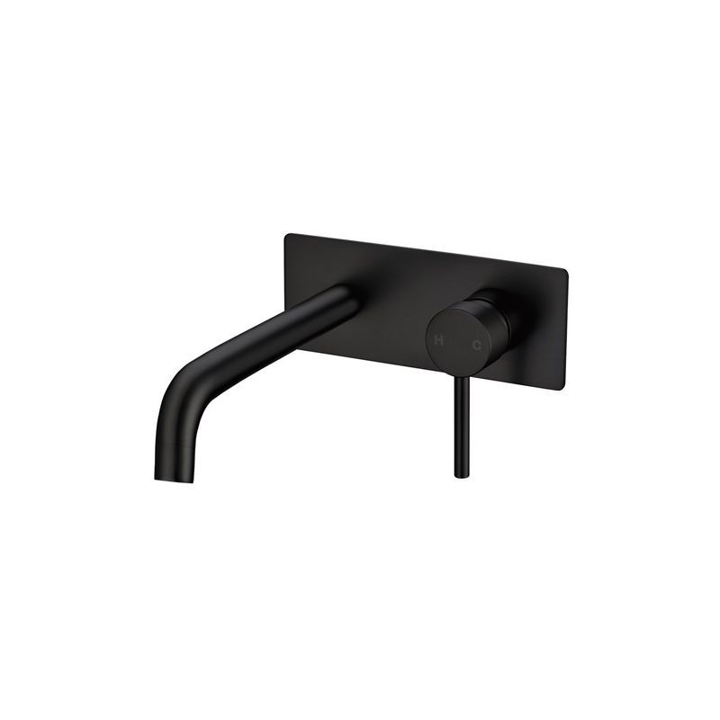 Lucid Pin Spout Mixer Matte Black