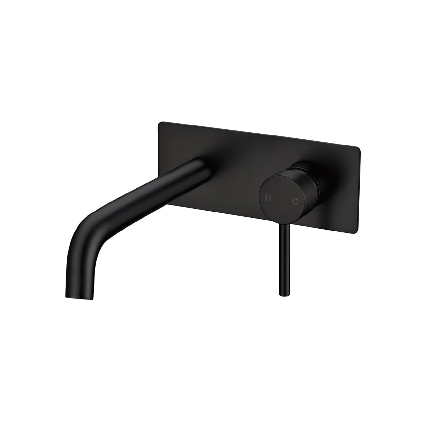 Lucid Pin Spout Mixer Matte Black