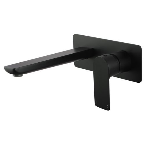Vog Wall Mixer with Spout Matte Black