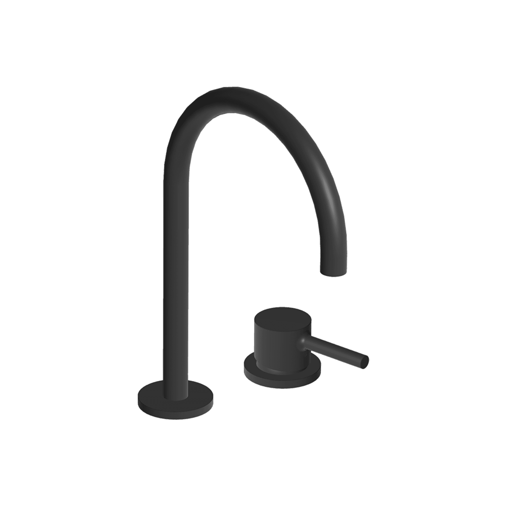 Pan S 2 Tap Hole Extended Height Goose Neck Basin Mixer