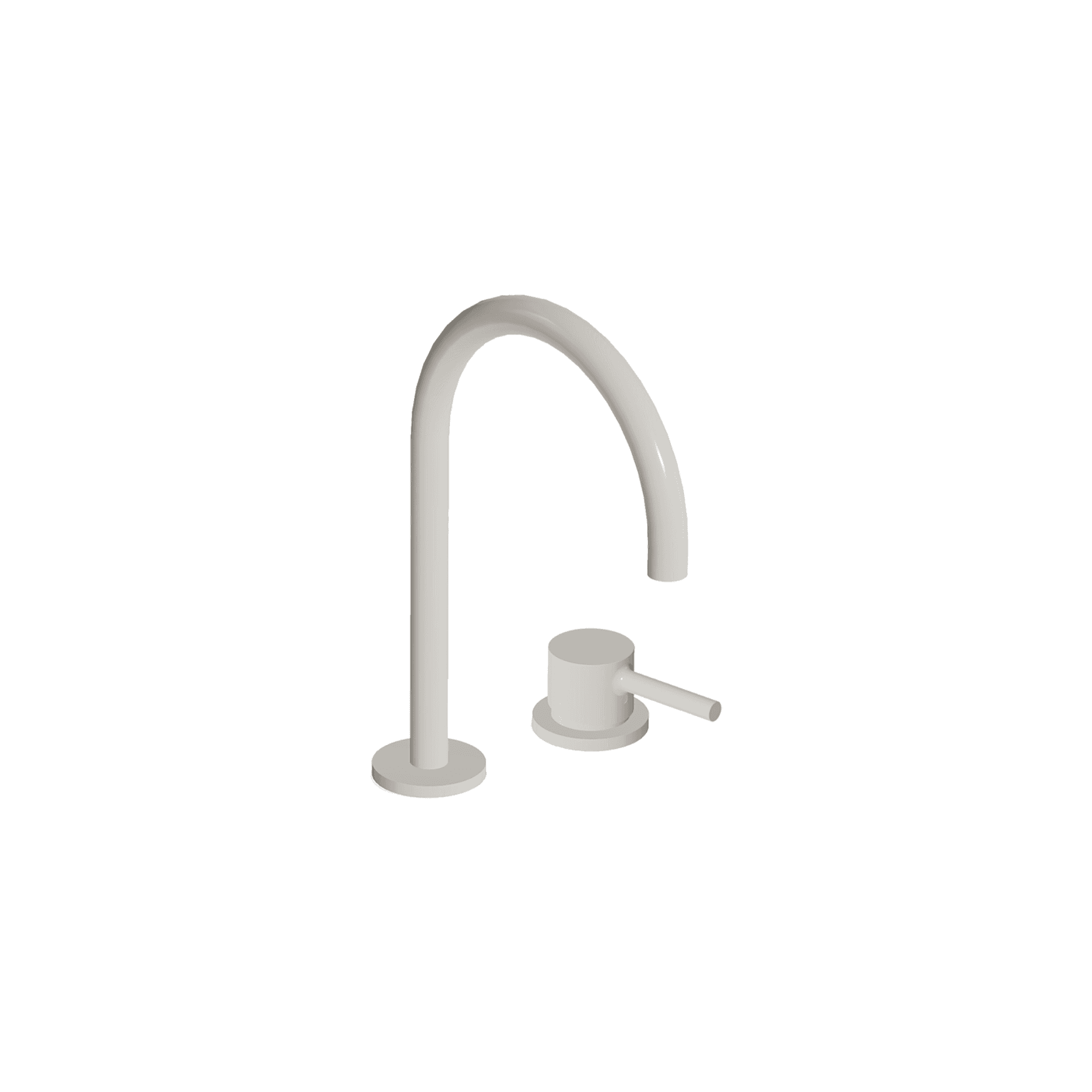 Pan S 2 Tap Hole Extended Height Goose Neck Basin Mixer