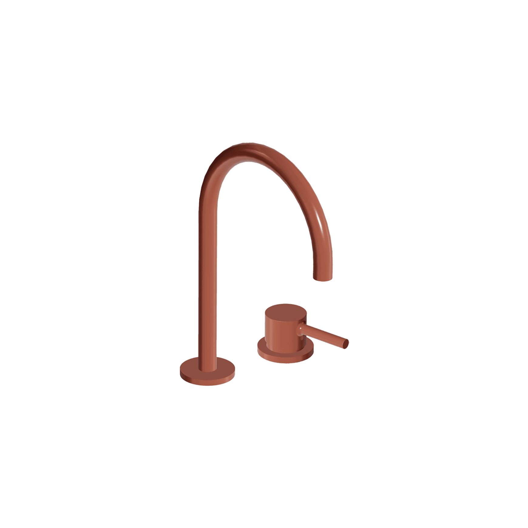 Pan S 2 Tap Hole Extended Height Goose Neck Basin Mixer