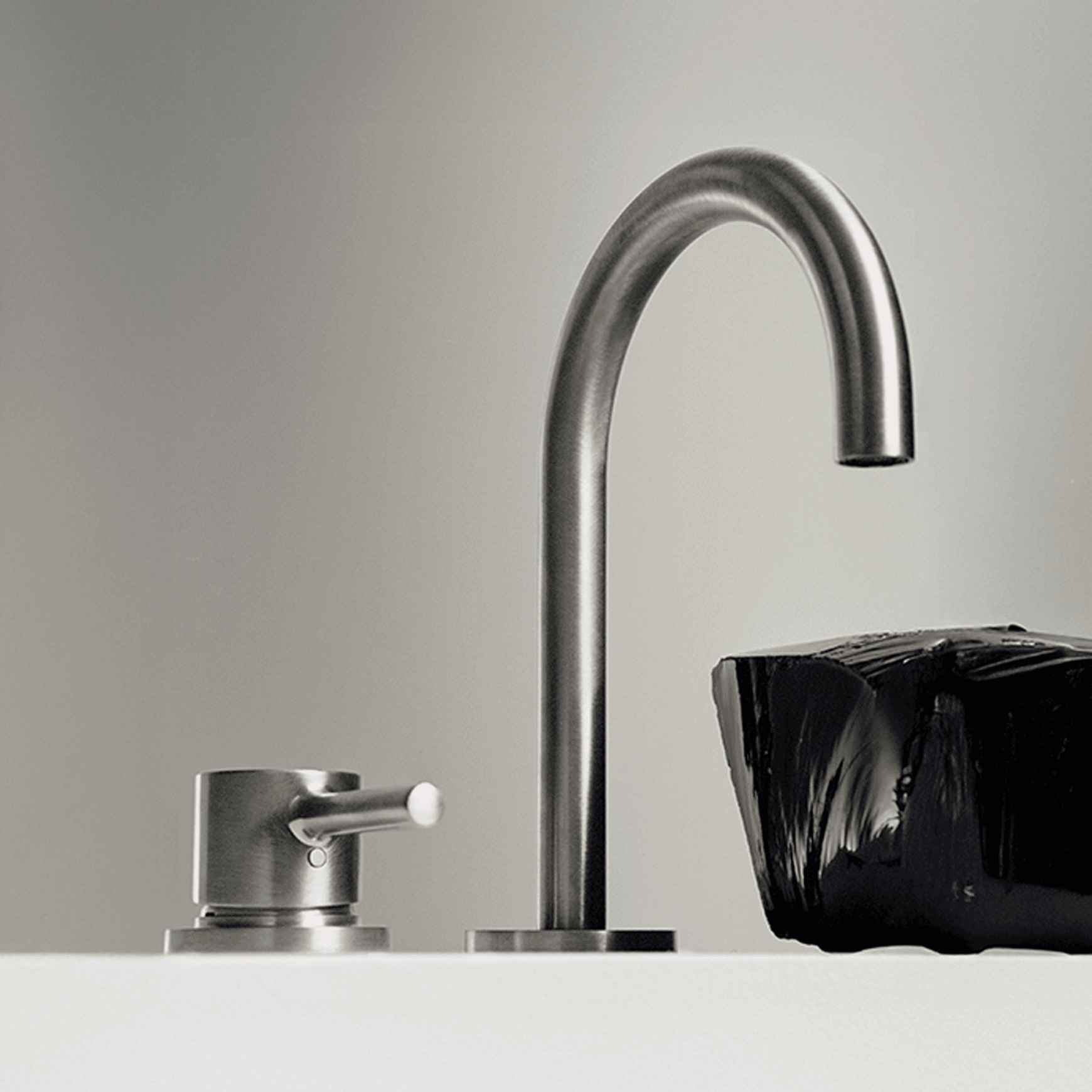 Pan S 2 Tap Hole Extended Height Goose Neck Basin Mixer