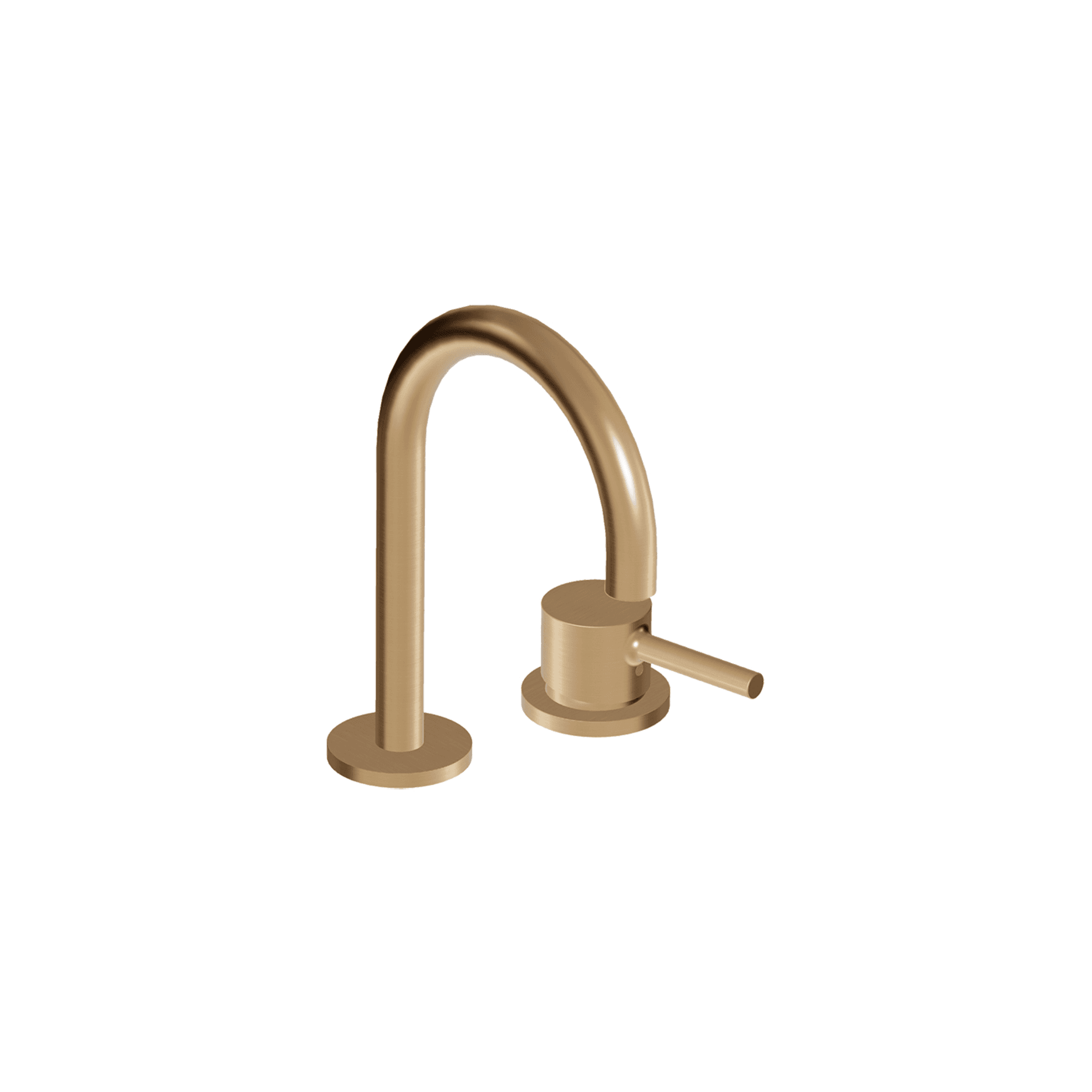 Pan S 2 Tap Hole Goose Neck Basin Mixer