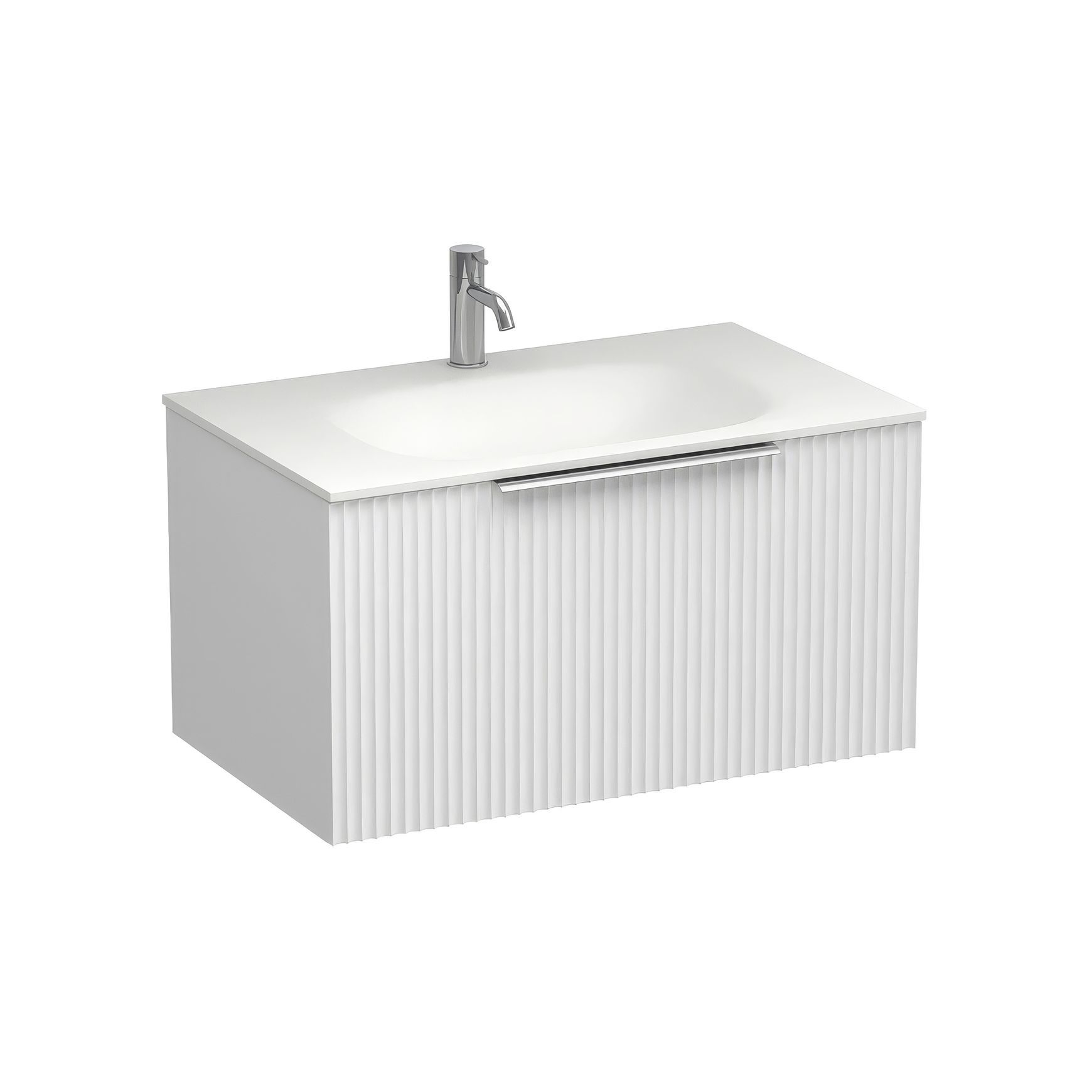 Forma Spio 750 Drawer Wall Vanity Lana Grey
