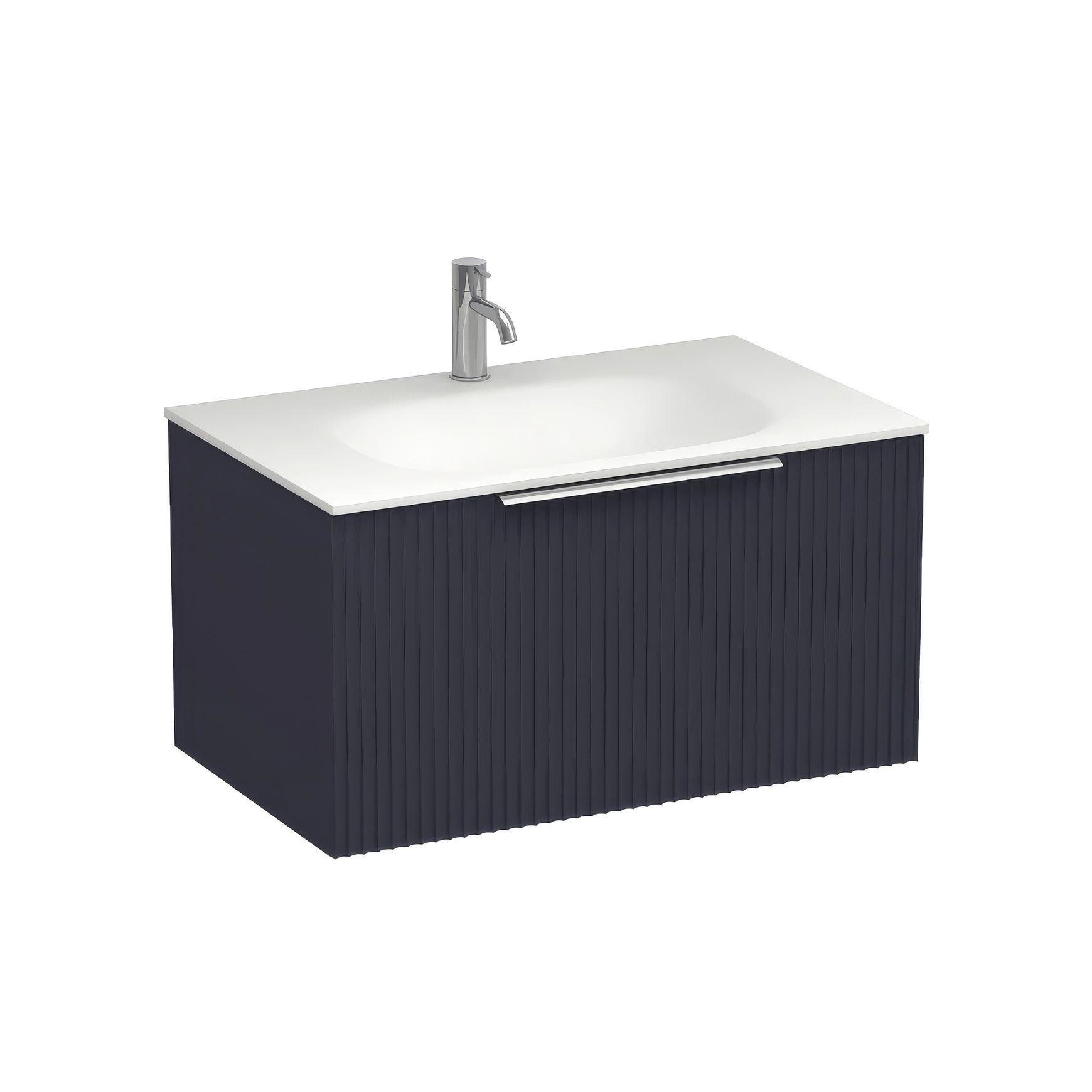 Forma Spio 750 Drawer Wall Vanity Lana Grey