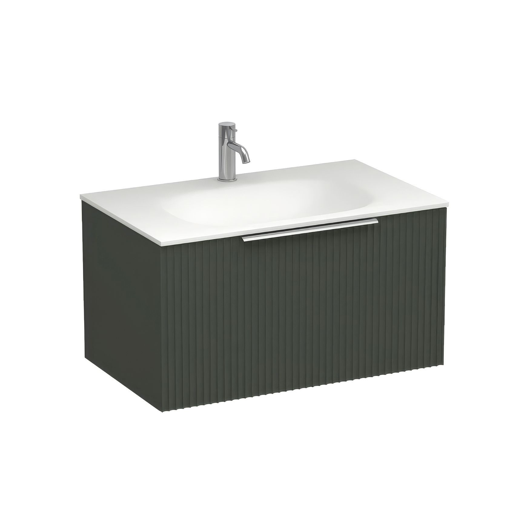 Forma Spio 750 Drawer Wall Vanity Lana Grey