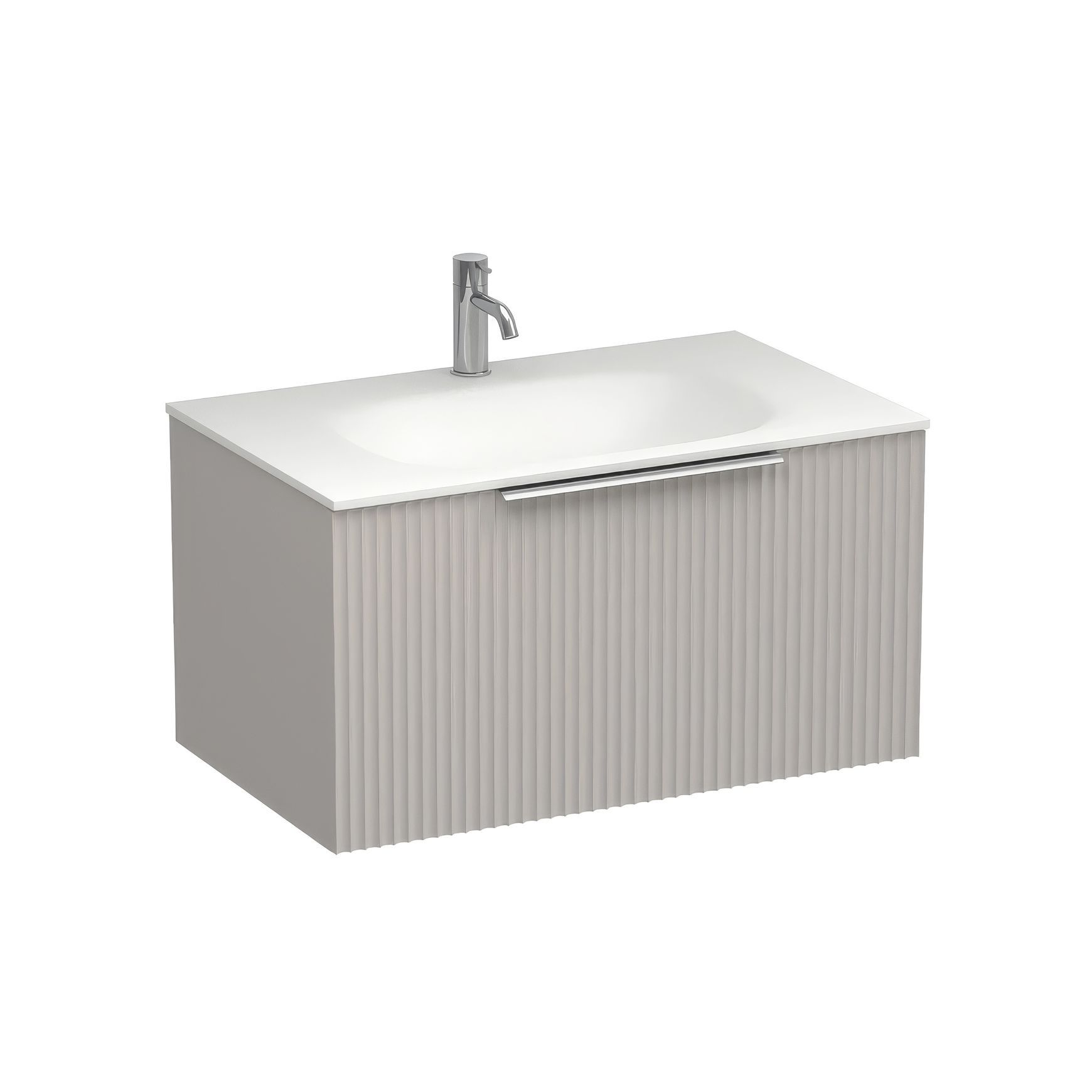 Forma Spio 750 Drawer Wall Vanity Lana Grey
