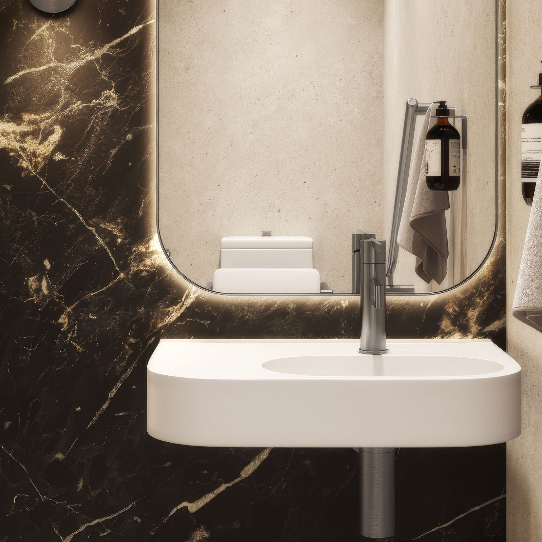 Aliro Accessible Basin Mixer - Brushed Gunmetal