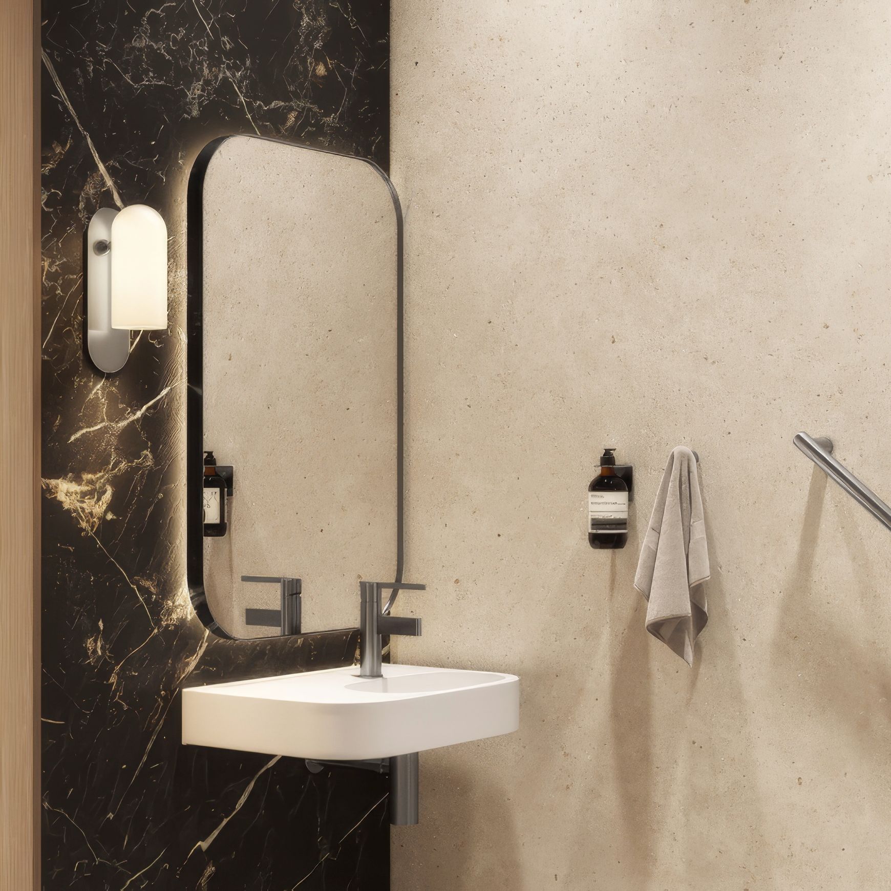 Aliro Accessible Basin Mixer - Brushed Gunmetal
