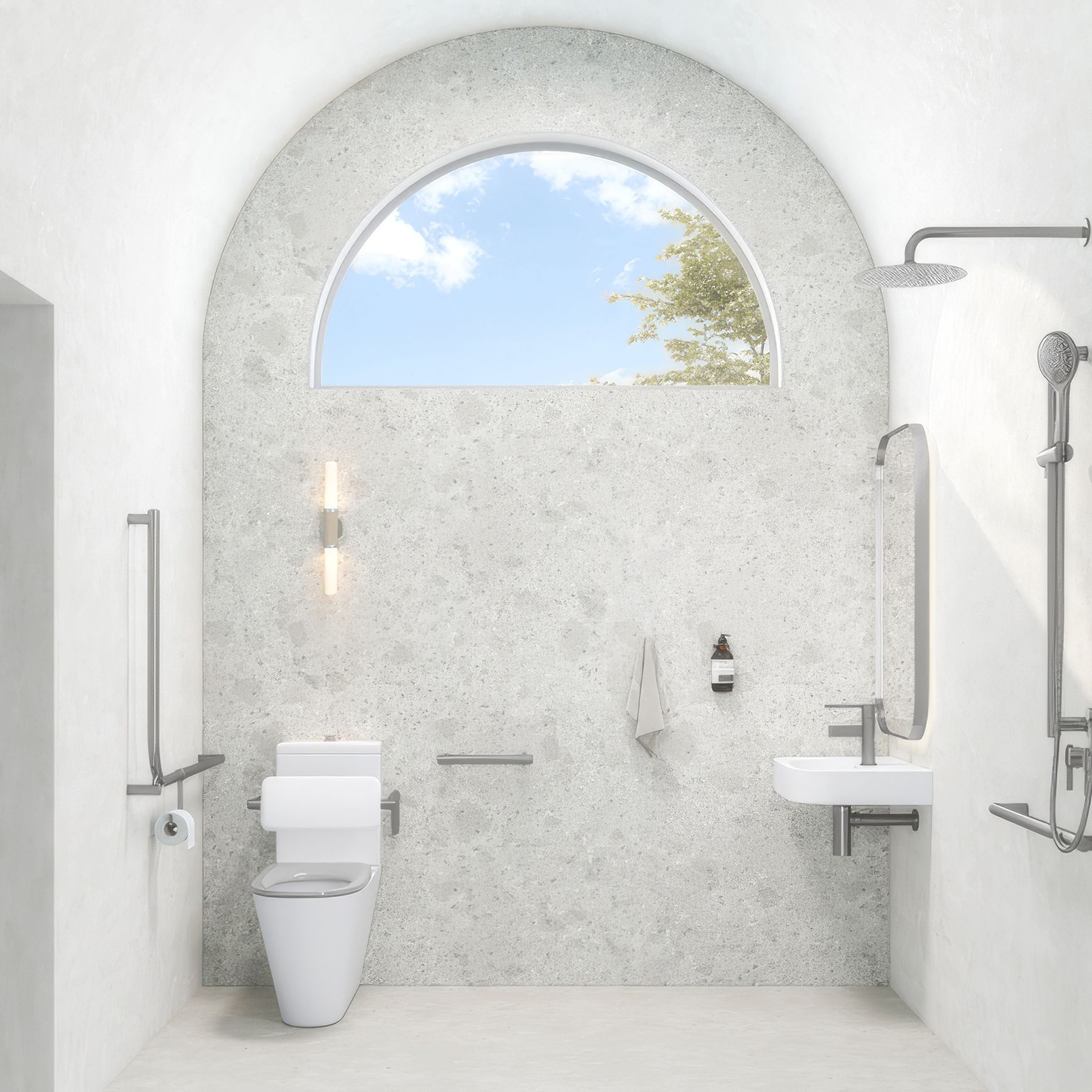 Aliro Accessible Basin Mixer - Brushed Gunmetal