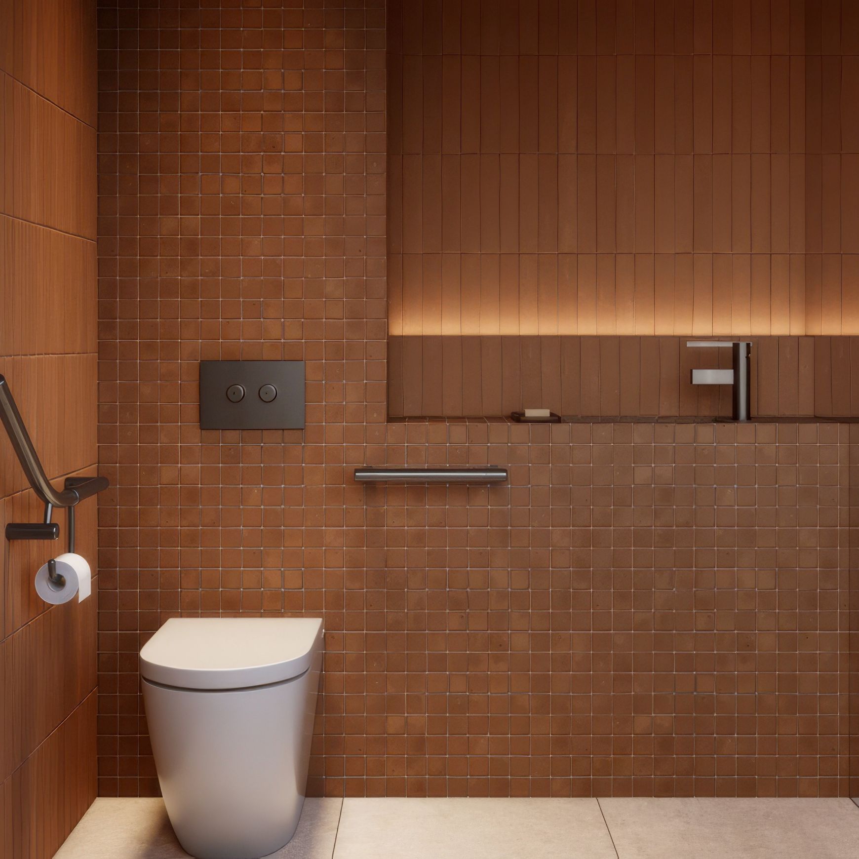 Aliro Accessible Basin Mixer - Brushed Gunmetal