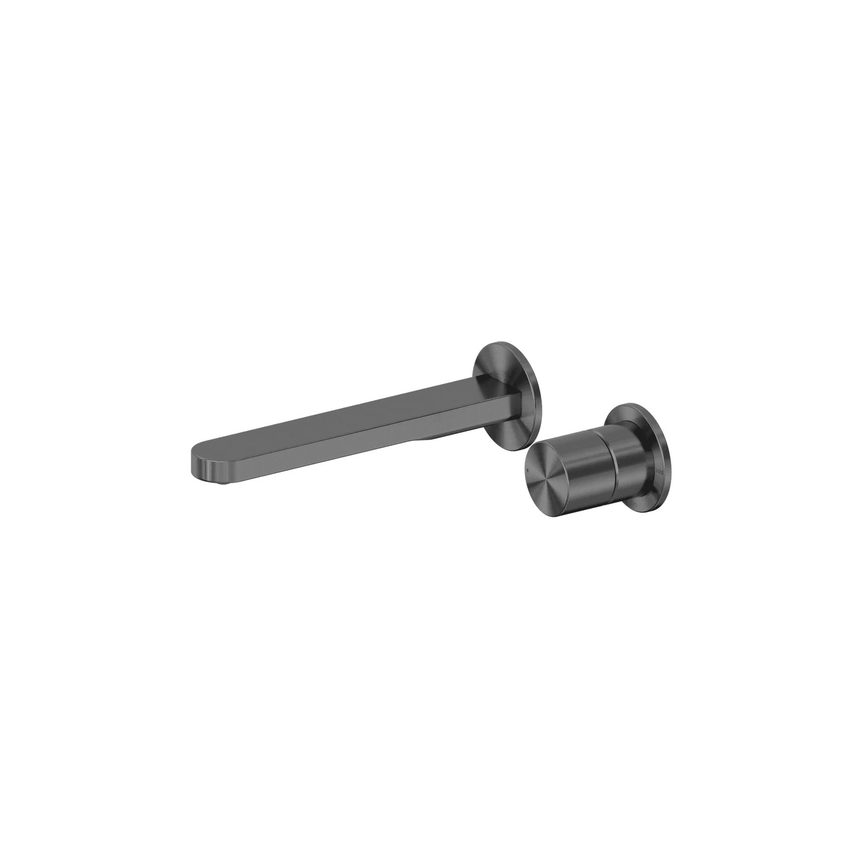 Pure SS316L Progressive Wall Basin/Bath Mixer Separate Back Plate Graphite