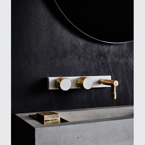 Wood Melbourne Mabel Round Brass & Timber Taps – Two Pi