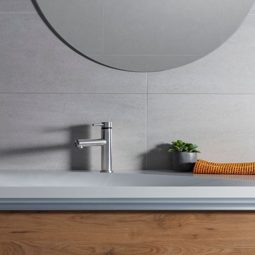 Tūroa Basin Mixer (Stainless Steel)