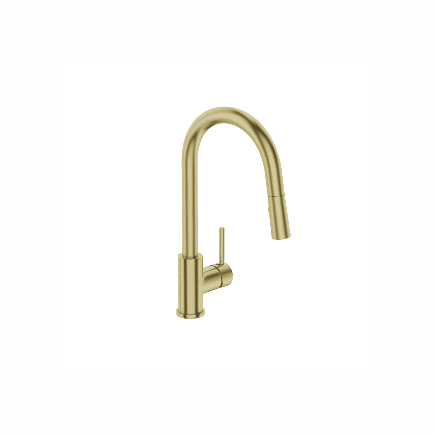 Uno Goose Neck Kitchen Mixer With Pull Out Spray