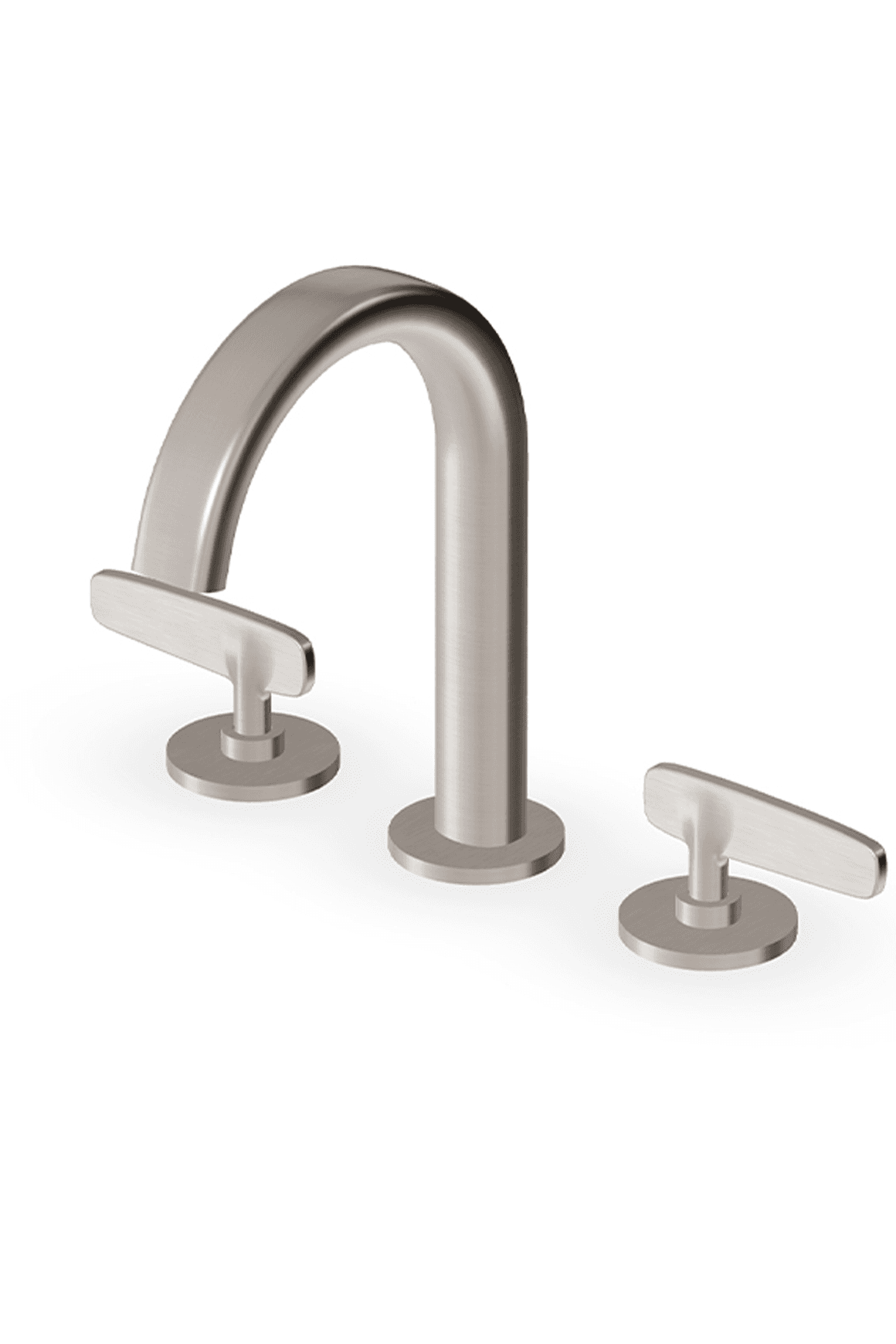 Veloce 3th Deck Mounted Basin Mixer Low Gooseneck Spout
