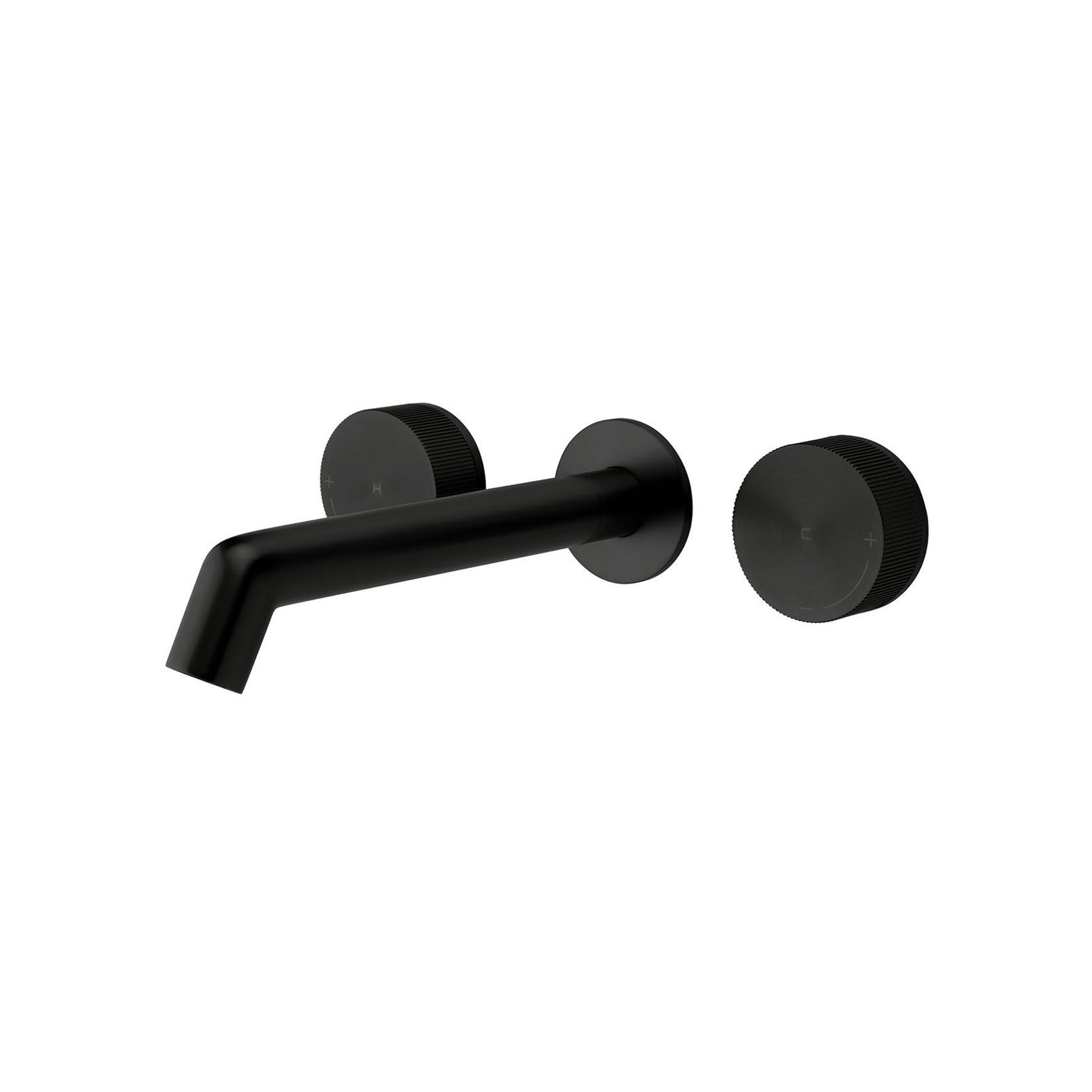 Onyx Dual Handle Wall Basin / Bath Mixer
