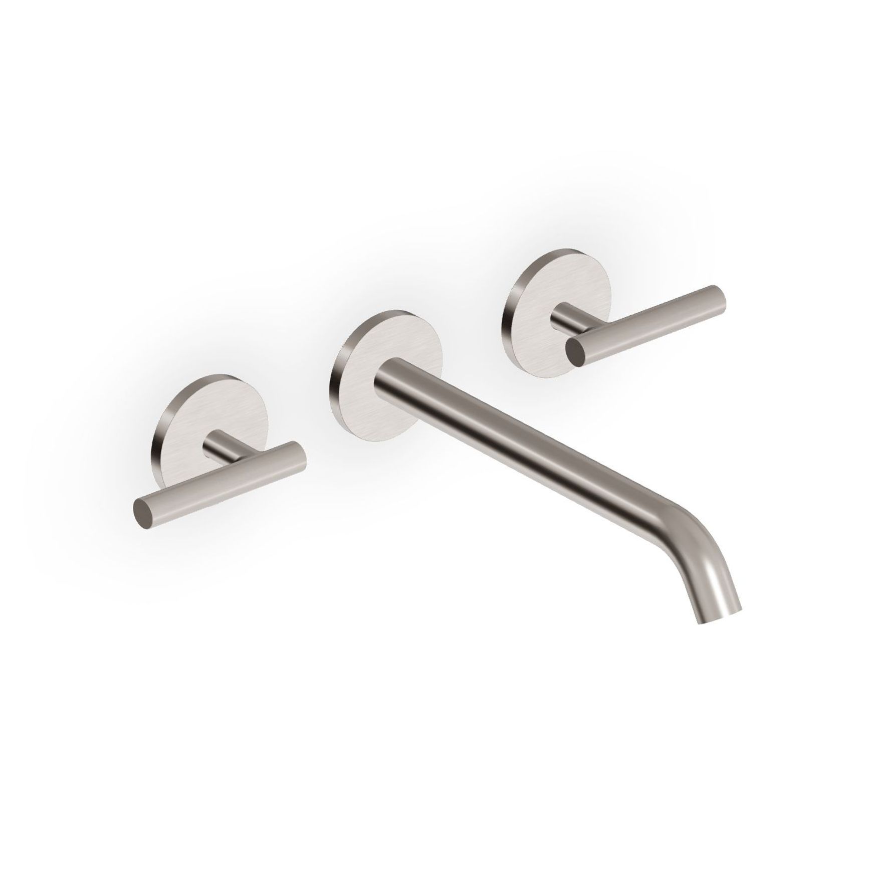 Pan S 3 Tap Hole Wall Mounted Basin Mixer 220mm