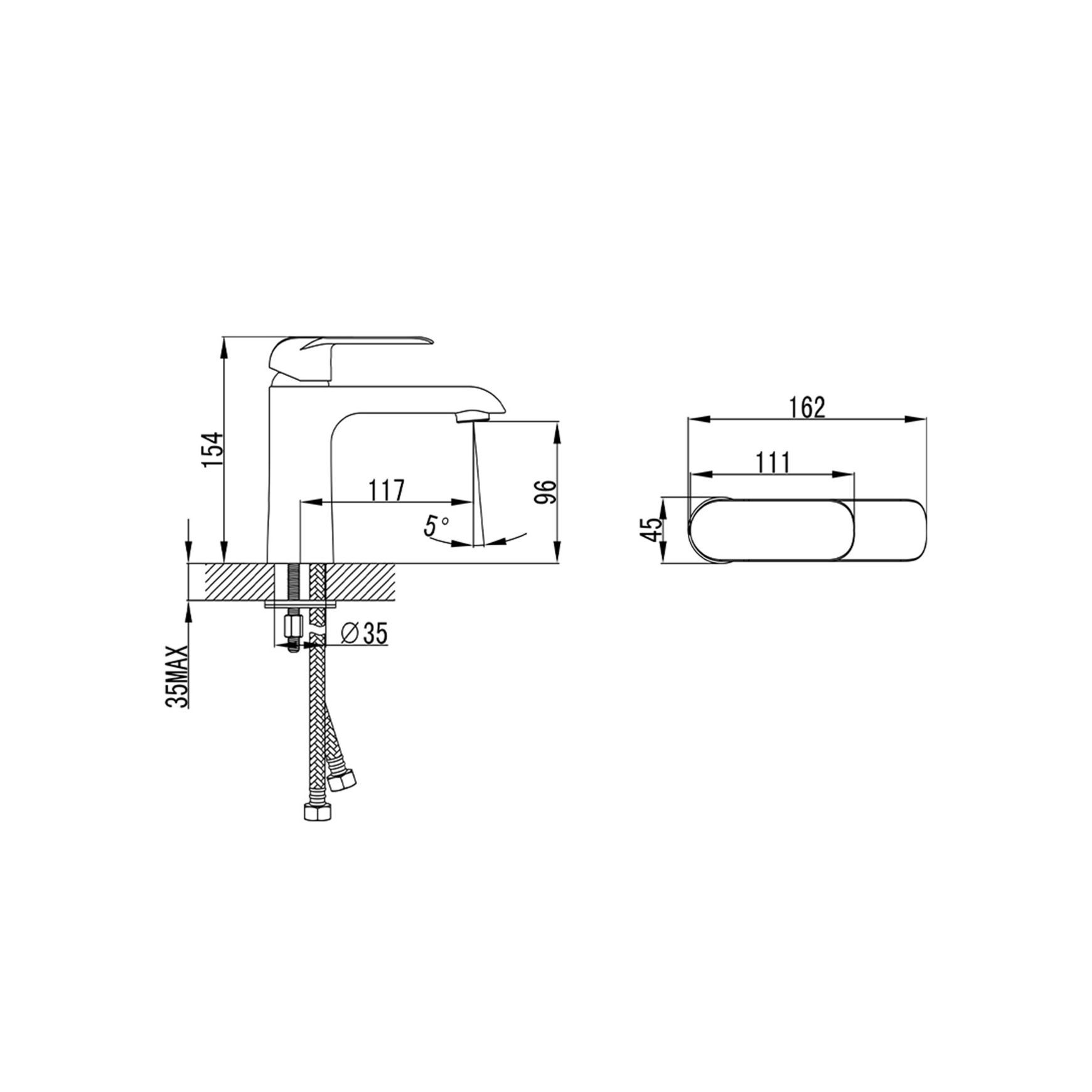 Unika Kara Basin Mixer