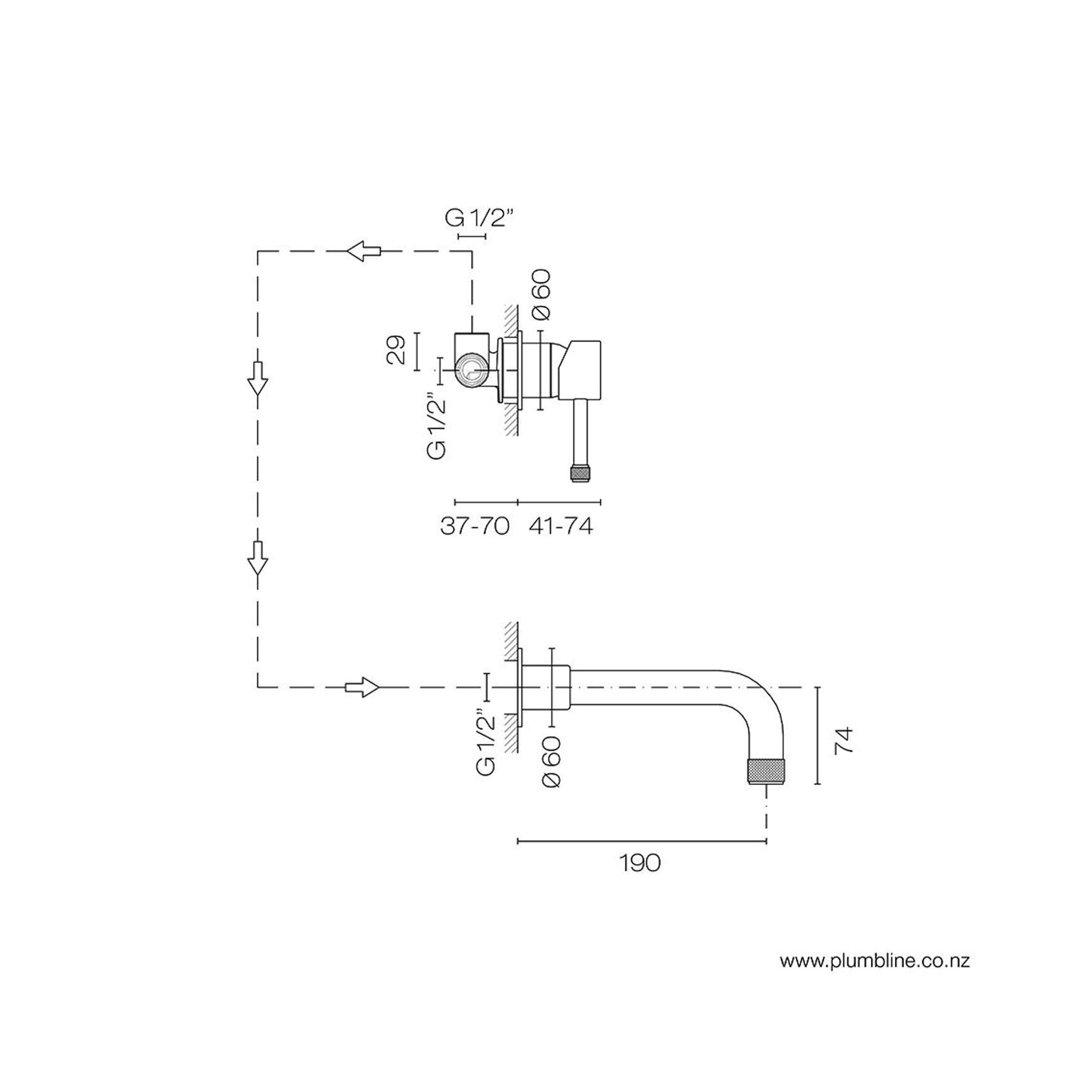 Arena Wall Mount Mixer