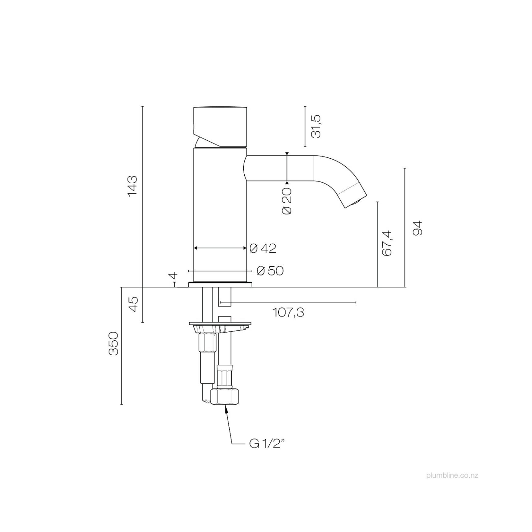 Buddy Zero Basin Mixer