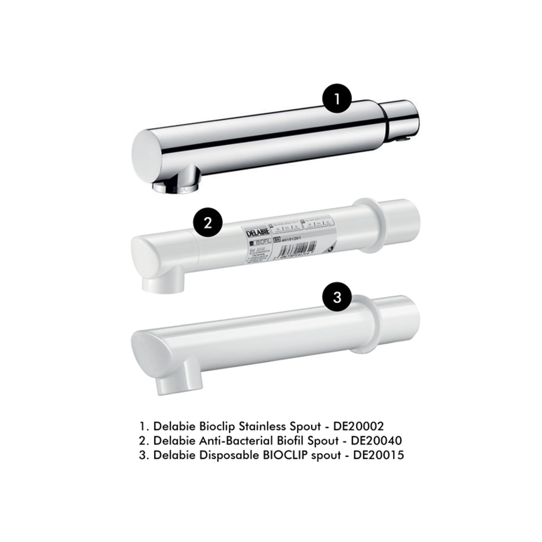 Delabie Securitherm Wall Mounted Bioclip Basin Mixer