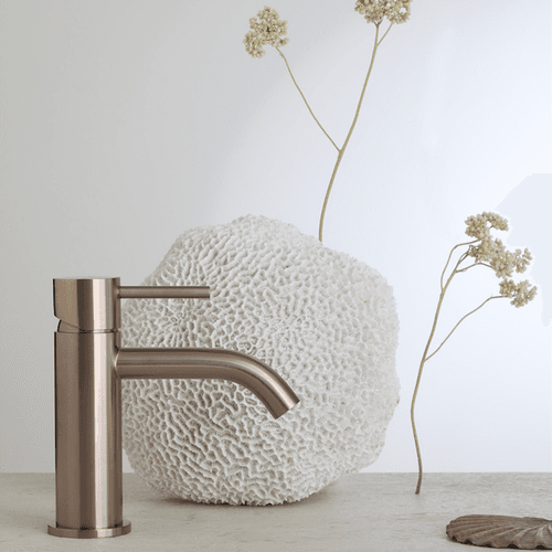 Zen SS316L Basin Mixer | Brushed Bronze