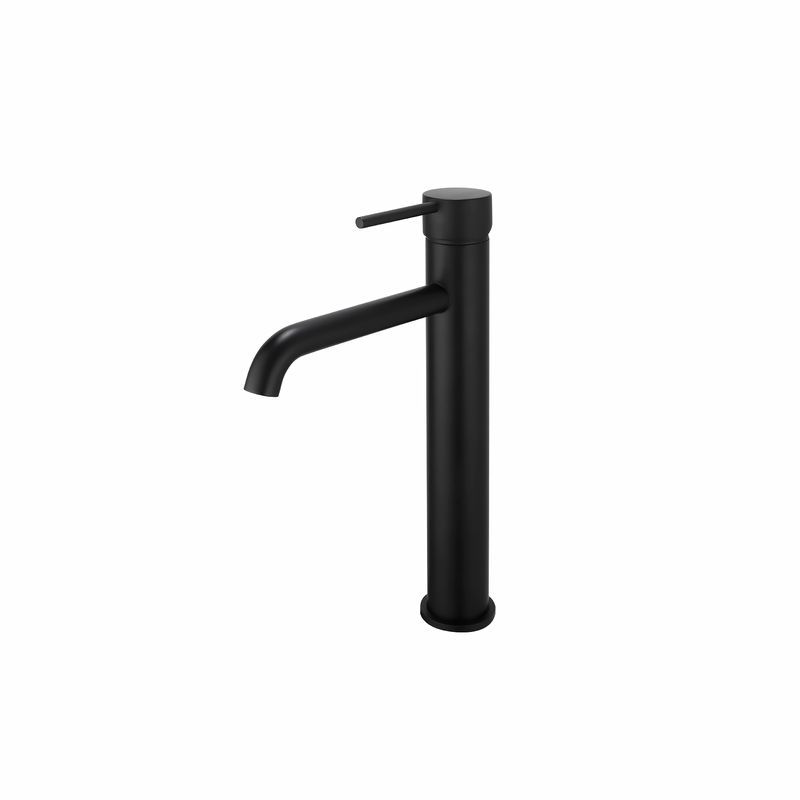 Lucid Pin Tall Basin Mixer Matte Black