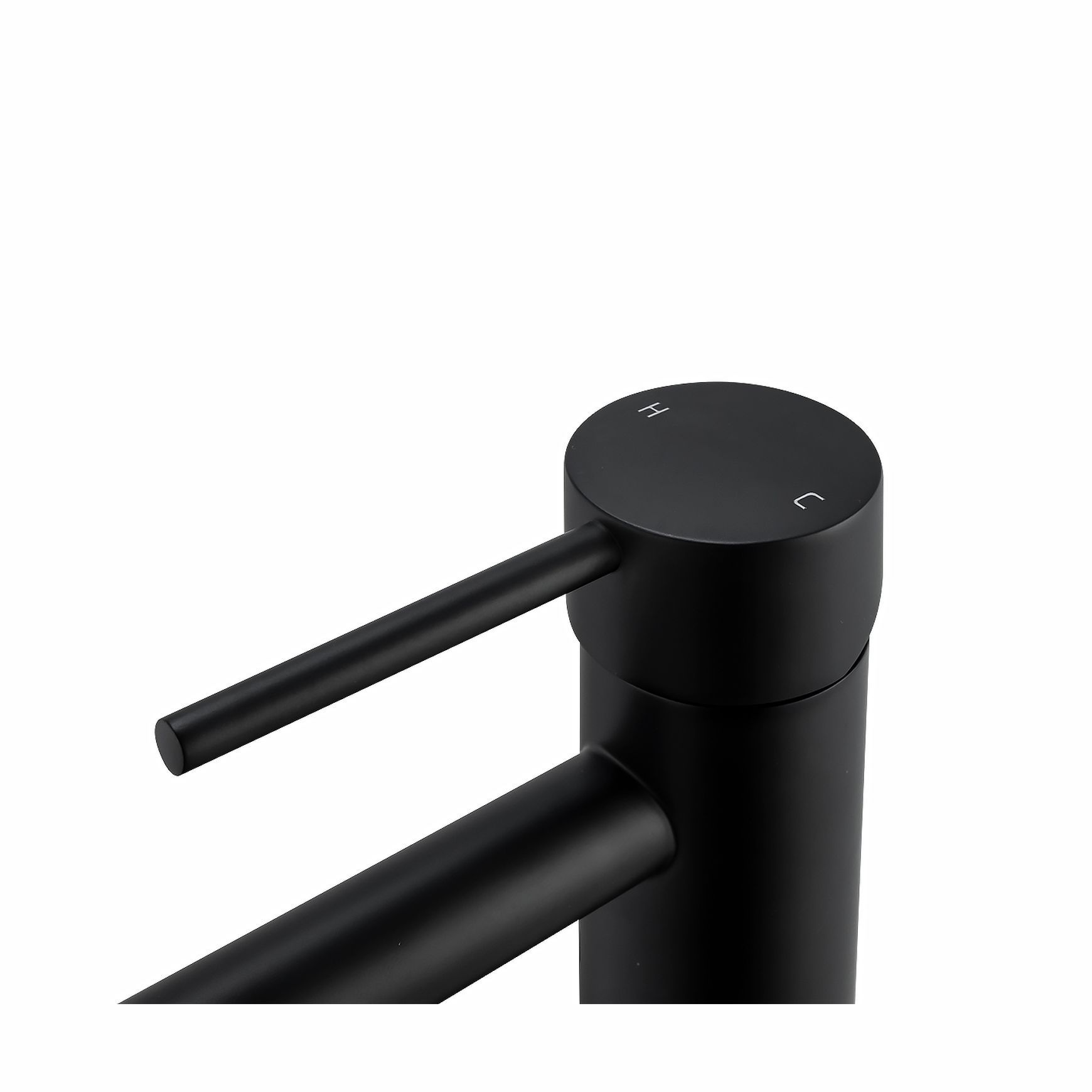 Lucid Pin Basin Mixer Matte Black