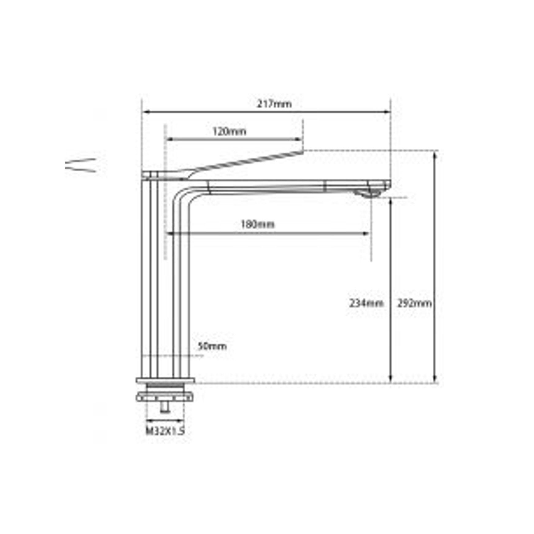 Rushy Tall Basin Mixer Brushed Brass