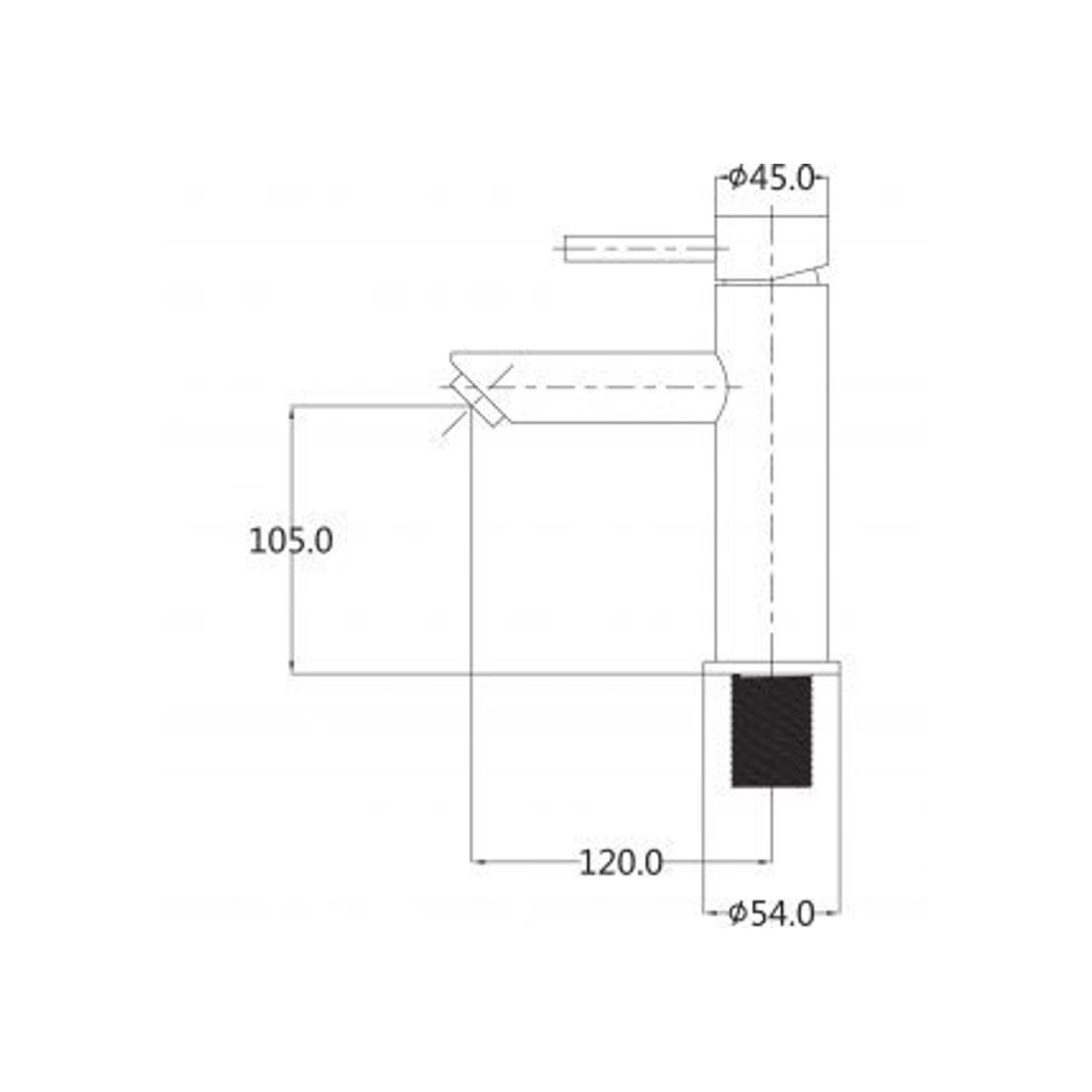 Stainless Minimal Basin Mixer