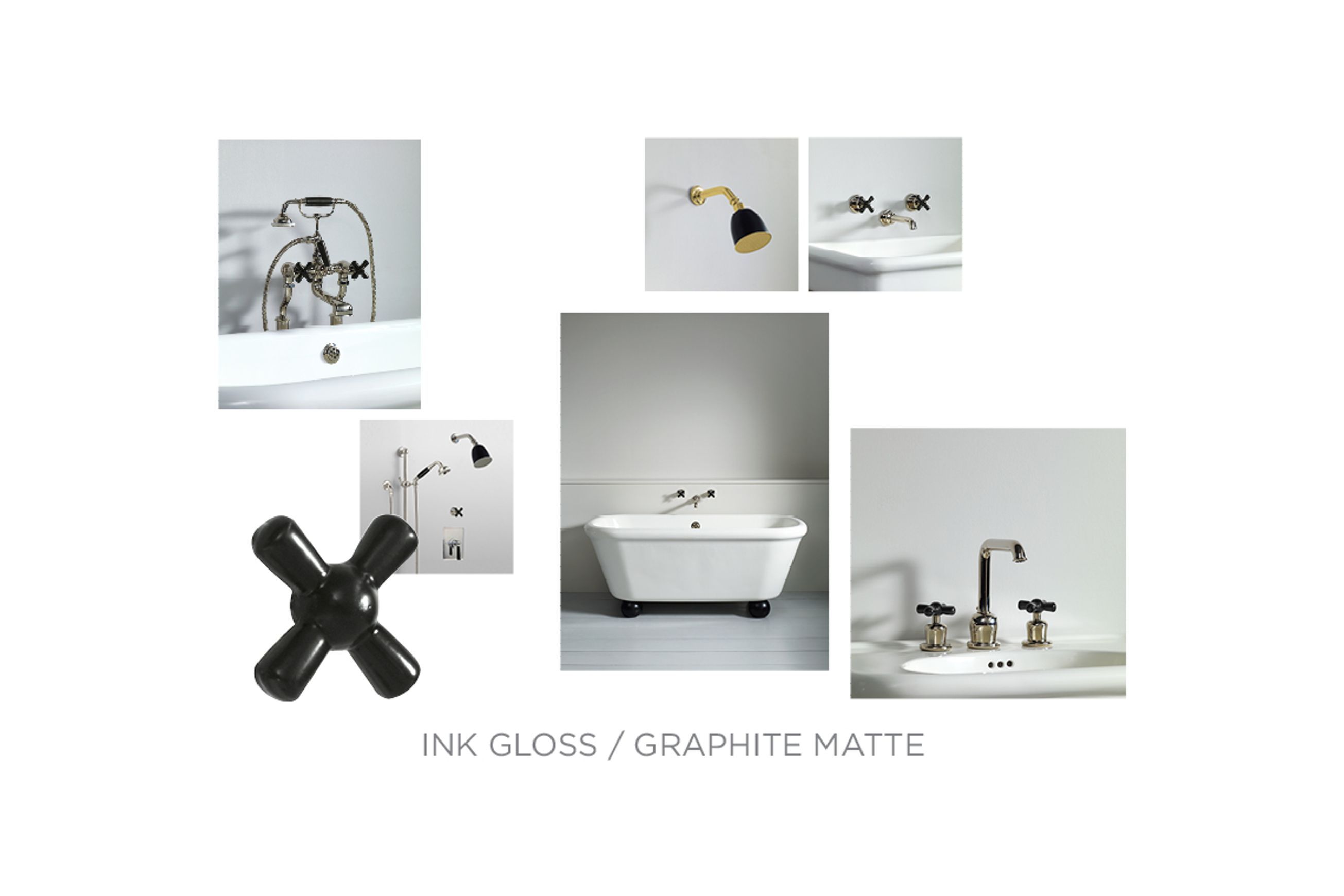 Ink Gloss Black Rockwell Tapware - The Water Monopoly
