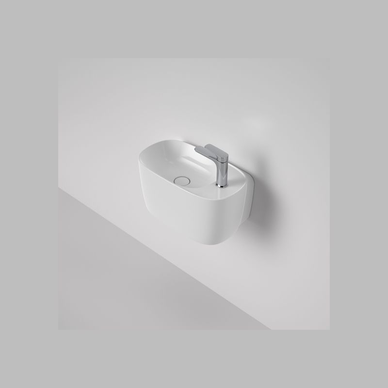 Contura II Hand Wall Basin (1 Tap Hole)  | White