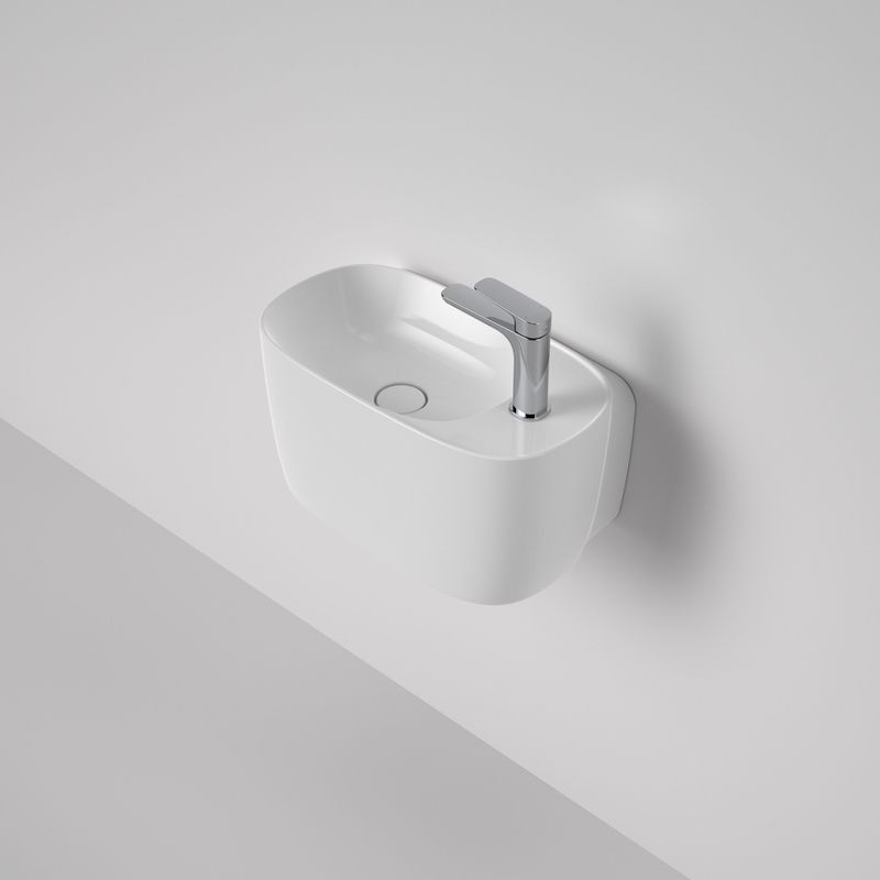 Contura II Hand Wall Basin (1 Tap Hole) | White