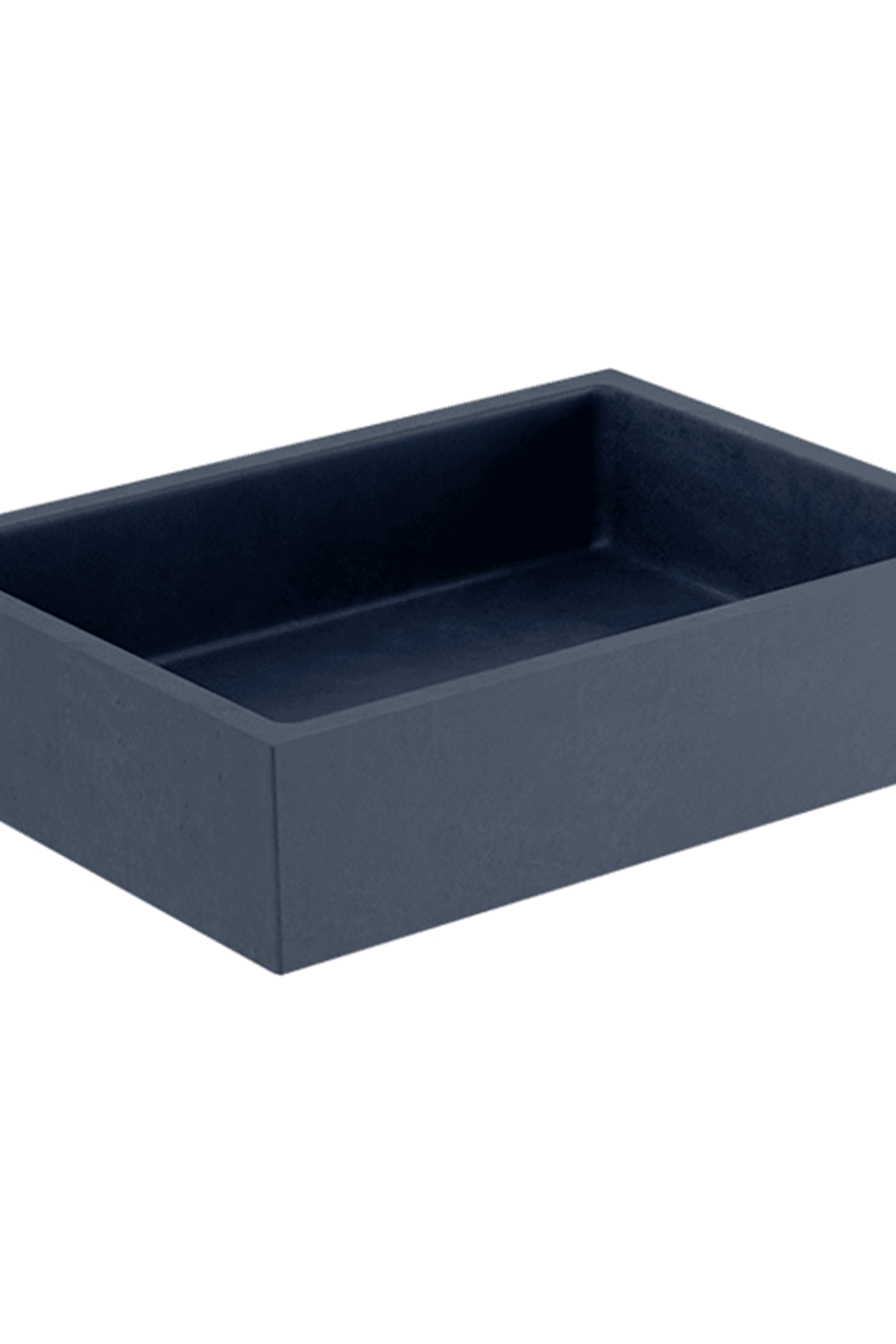 Elementi Bare Concrete Square Vessel Basin