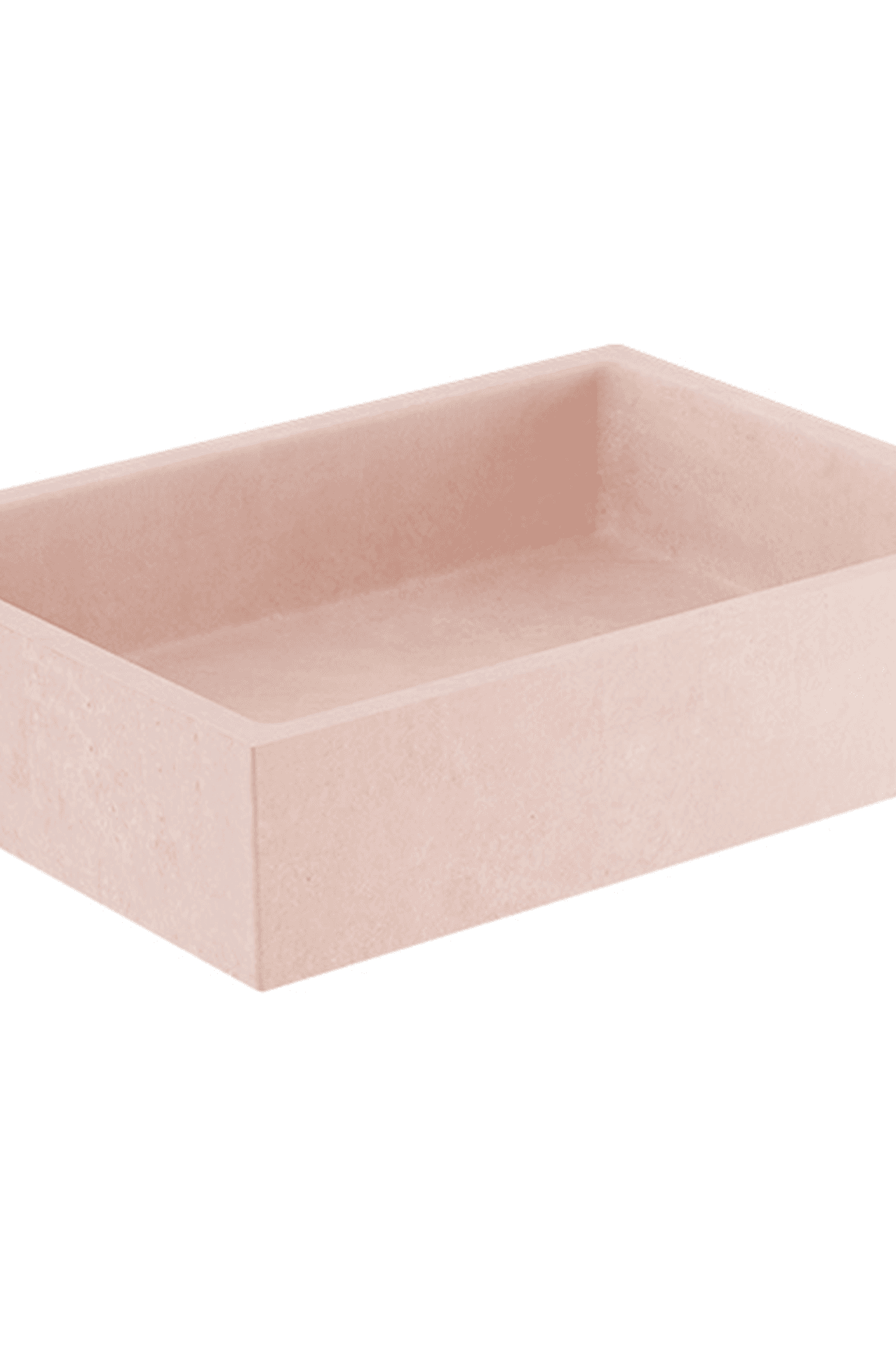 Elementi Bare Concrete Square Vessel Basin
