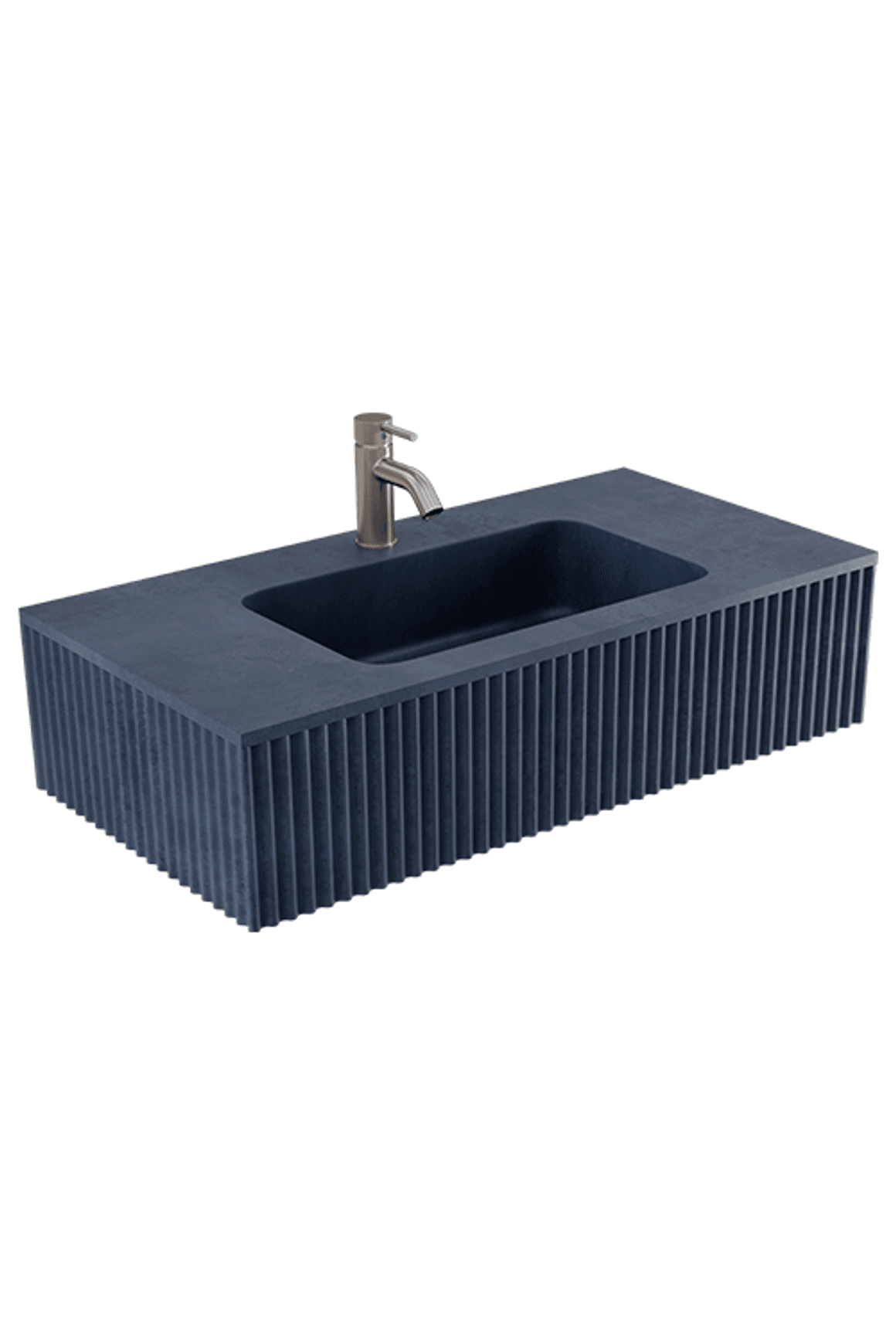 Bare Fluted Wall Basin
