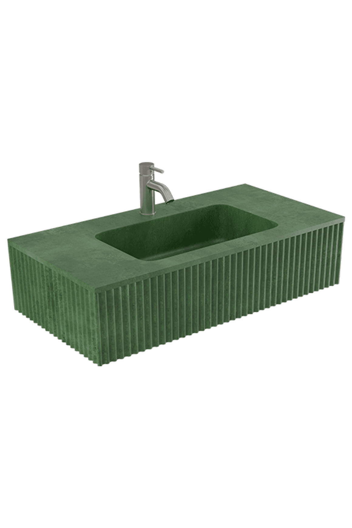 Bare Fluted Wall Basin