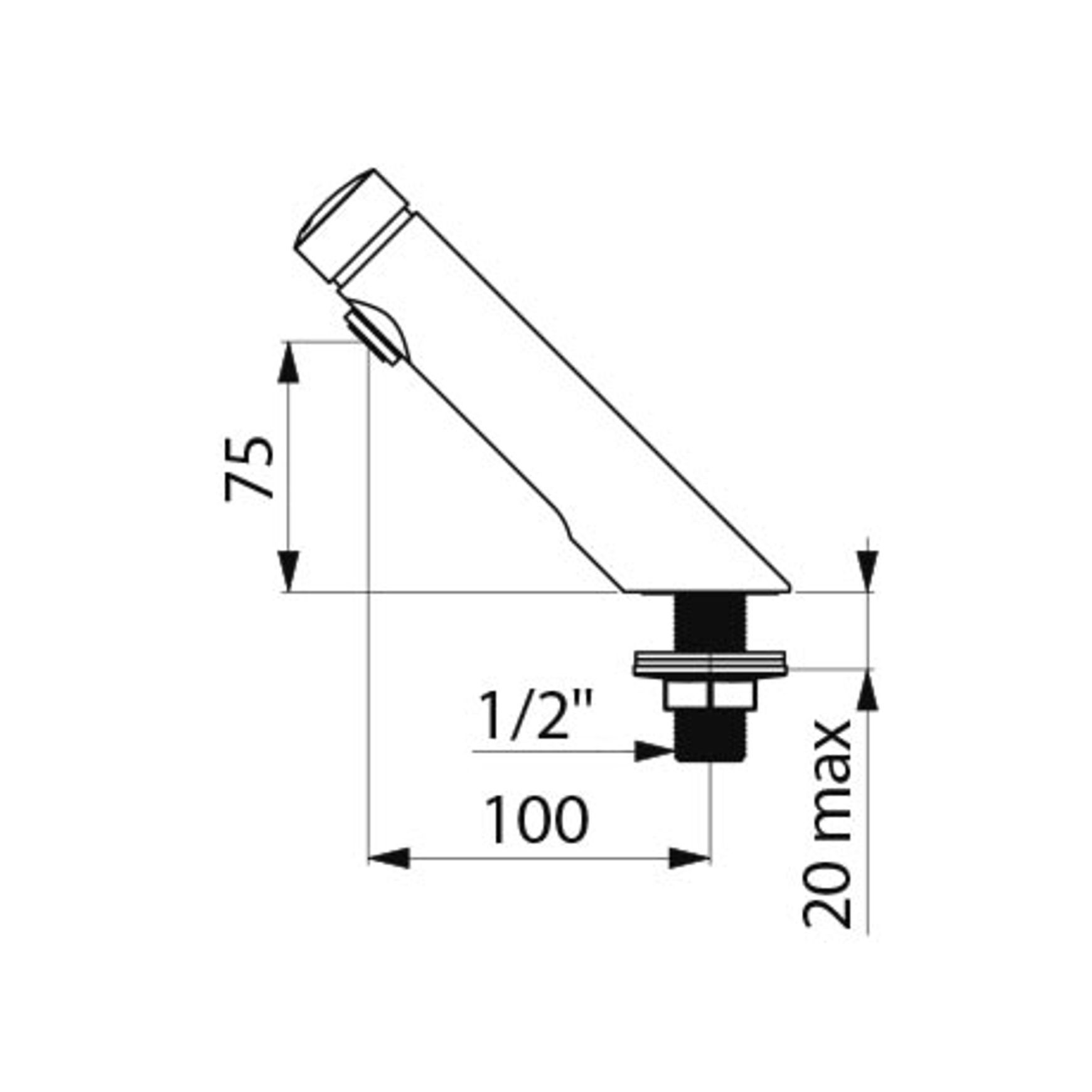 DELABIE Temposoft 2 basin tap 7 second - Lead free*