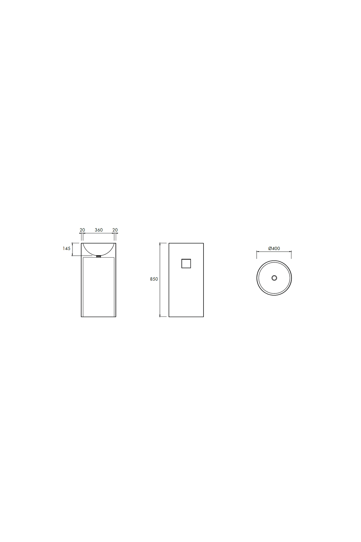 Apaiser Lunar Freestanding Basin