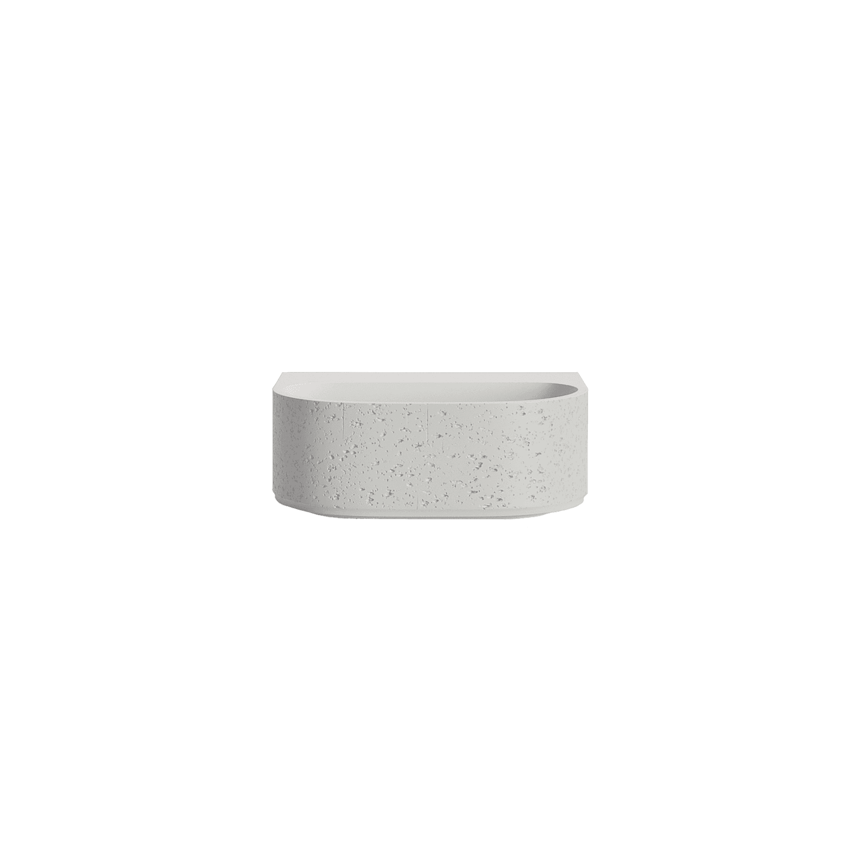 Nelios Concrete Wall Hung Basin | Matte White