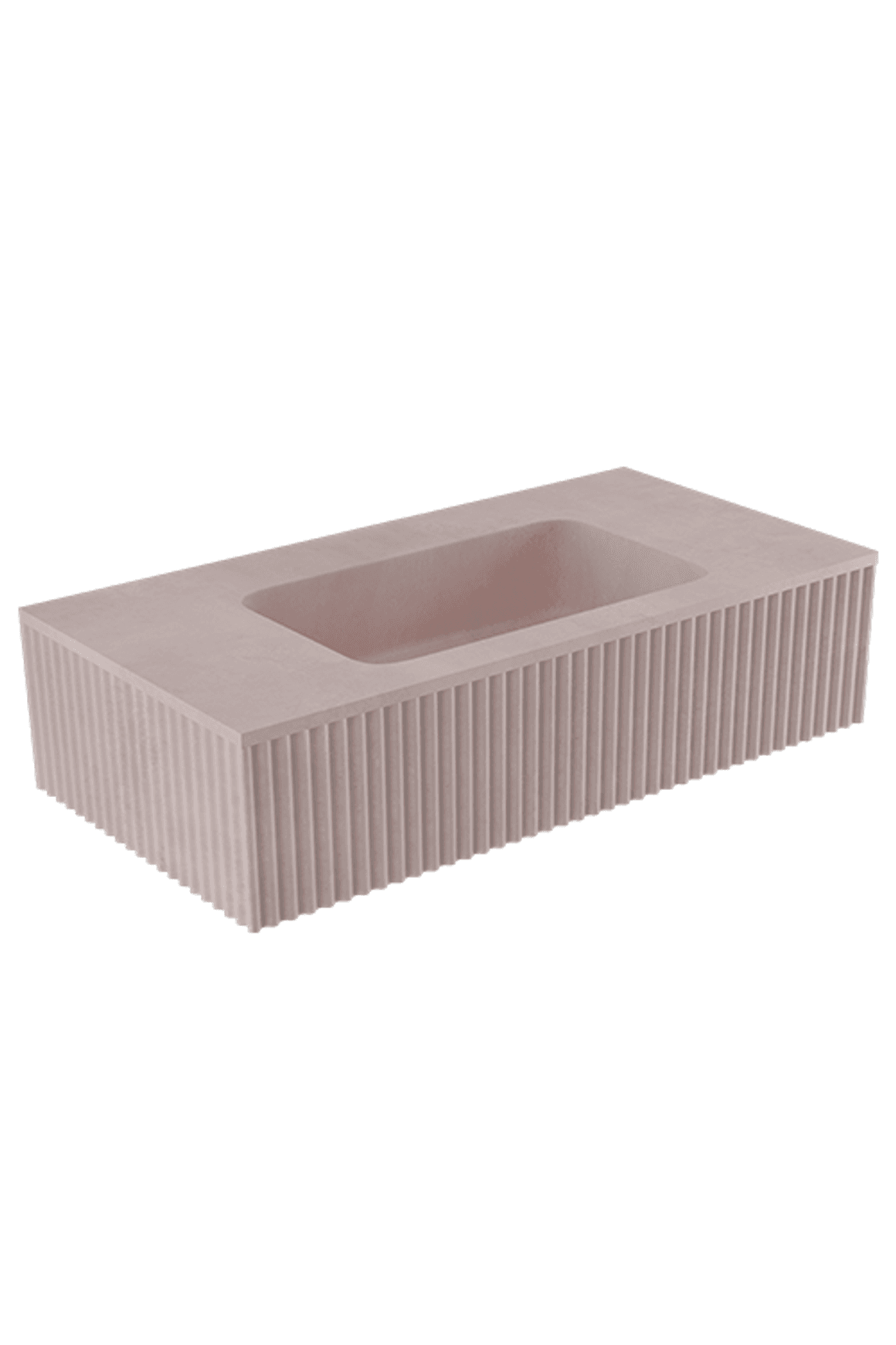 Bare Fluted Wall Basin