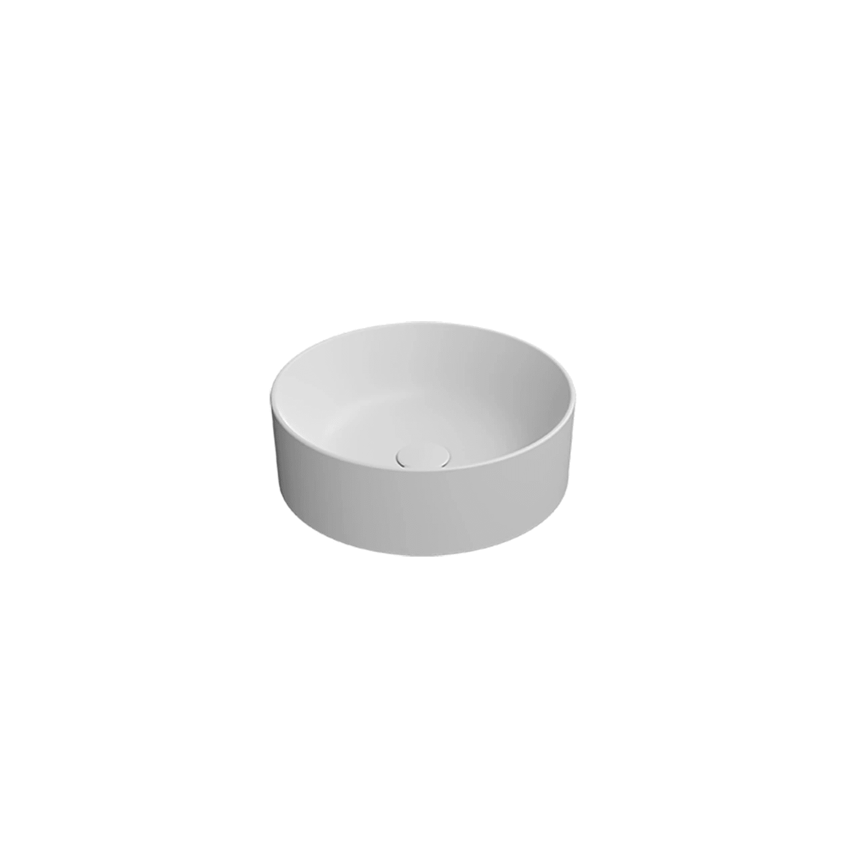 Kube X 400 Round Vessel Basin Matt White